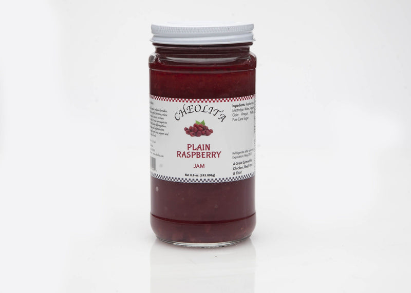 Raspberry Jam 12oz Jars (Plain) - Cheolita Jams Jellies & Salsas